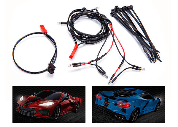 Traxxas 9380 LED light harness/ power harness/ zip ties (9) (fits #9311 Body) - TRA9380