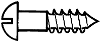 Walthers Brass or Brass-Plated Wood Screws pkg(24) -- #2; 1/2 x .086" 1.27 x .22cm - 947-1199