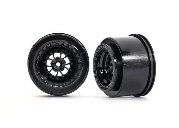 Traxxas 9473 Wheels, Weld gloss black (Rear) (2) - TRA9473