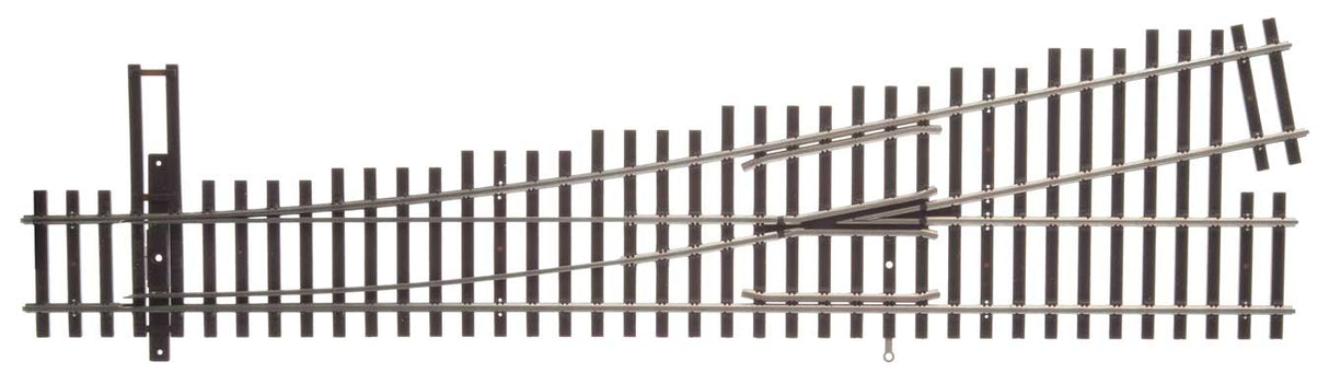 WalthersTrack HO Code 100 Nickel Silver DCC-Friendly #5 Turnout -- Left Hand - 948-10015
