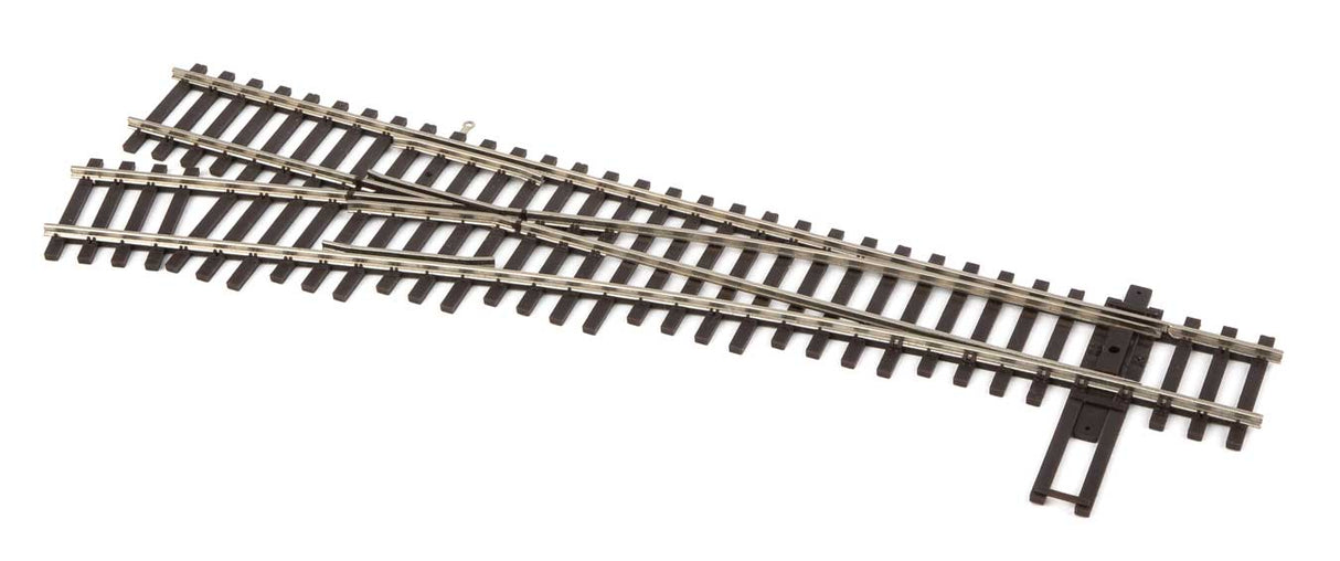 WalthersTrack HO Code 83 Nickel Silver DCC Friendly Number 4 Turnout -- Left Hand - 948-83013