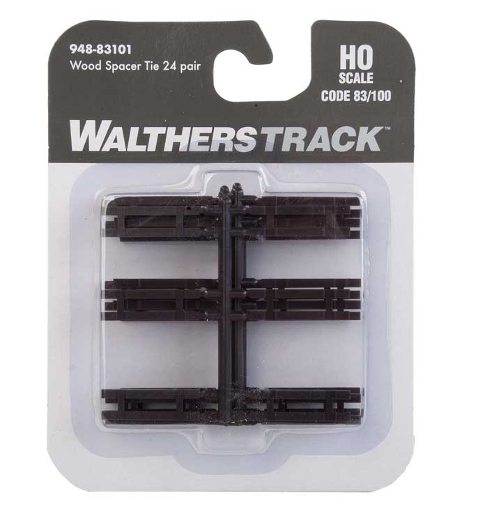 WalthersTrack HO Wood Spacer Ties for Code 83 or Code 100 Track -- 24 Pairs - 948-83101