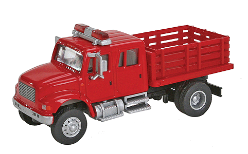 Walthers SceneMaster HO International(R) 4900 Fire Department Utility Truck - Assembled -- Red