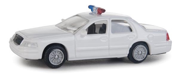 Walthers HO Ford(R) Crown Victoria Police Interceptor -- Police Agency Decals (white, Nonworking Lights)