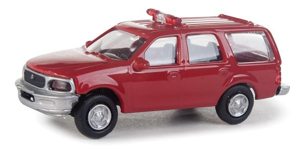 Walthers HO Ford(R) Expedition Special Service Vehicle (SSV) -- Fire Command decals (red, nonworking lights)
