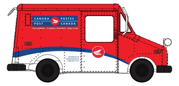 Long Life Vehicle (LLV) Mail Truck -- Canada Post (1998-Present Scheme)