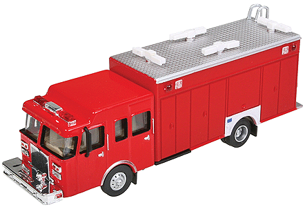 Hazardous Materials Fire Truck - Assembled -- Red