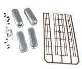 Walthers SceneMaster HO Camp Site with Two Trailers - Kit -- Two Camping Trailers, Signs & Accessories