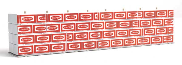 Wrapped Lumber Load for WalthersProto CC&F Bulkhead Flatcar -- Canadian Forest Products