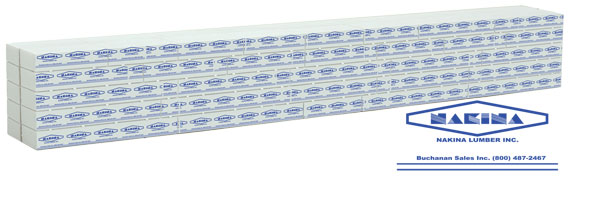 Walthers SceneMaster CENTERBEAM FLAT LUMBER LOAD NAKINA - 949-3164