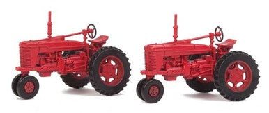 Walthers SceneMaster FARM TRACTOR RED 2/PK - 949-4160