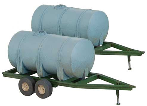 Walthers SceneMaster Liquid Fertilizer Trailers -- Kit pkg(4) - 949-4194