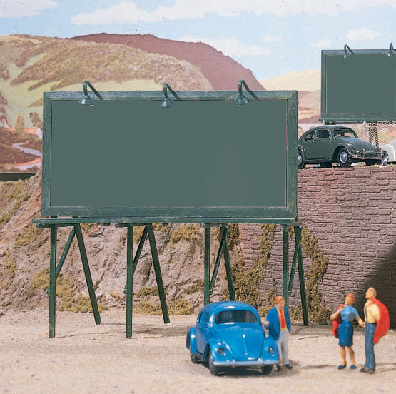 Walthers SceneMaster HO Plain Billboards -- Kit pkg(3)