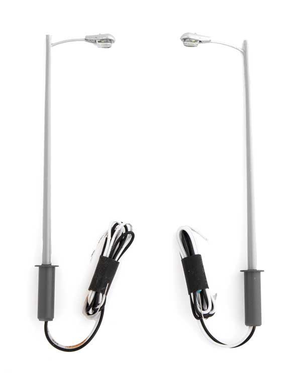 Walthers SceneMaster HO LED Streetlight 2-Pack -- Tear Drop Style
