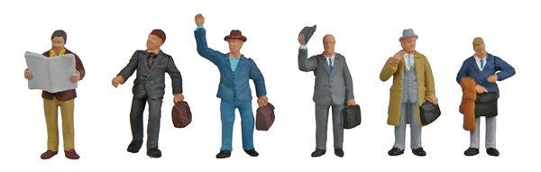 Walthers SceneMaster HO Business Travelers -- pkg(6)