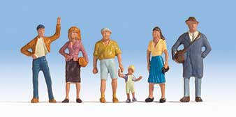 Walthers SceneMaster HO Pedestrians pkg(6) -- Set #1