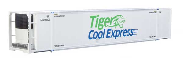 Walthers SceneMaster HO 53' Reefer Container - Ready to Run -- Tiger Cool Express