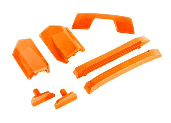 Traxxas 9510T Body reinforcement set, orange/ Skid Pads (roof) (fits #9511 Body) - TRA9510T