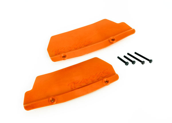Traxxas 9519T Mud guards, Rear, orange (left and right)/ 3x15 CCS (2)/ 3x25 CCS (2) - TRA9519T