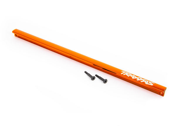 Traxxas 9523T Center brace (T-Bar), 6061-T6 aluminum (orange-anodized)/ 3x16 SS (2) - TRA9523T