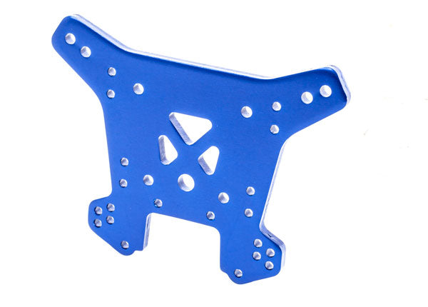 Traxxas 9538 Shock tower, Rear, 6061-T6 aluminum (blue-anodized) - TRA9538