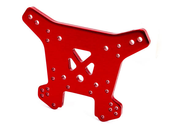 Traxxas 9538R Shock tower, Rear, 6061-T6 aluminum (red-anodized) - TRA9538R