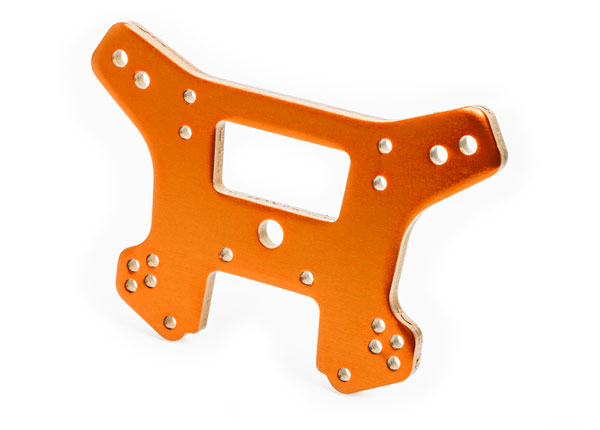 Traxxas 9539T Shock tower, Front, 6061-T6 aluminum (orange-anodized) - TRA9539T