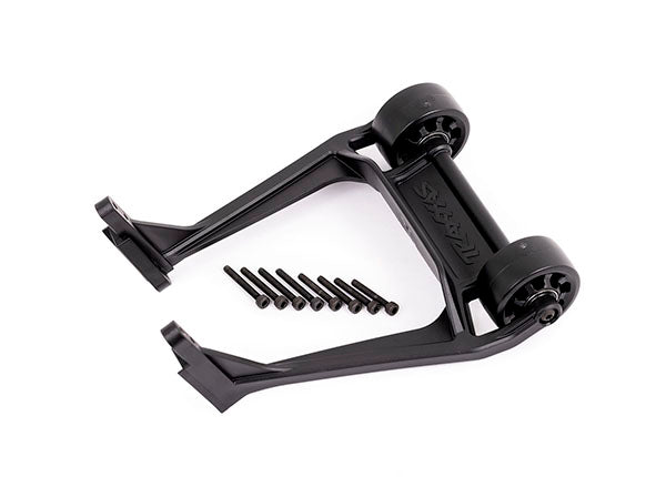 Traxxas 9576 Wheelie bar, black (assembled)/ 3x20 CS (8) - TRA9576