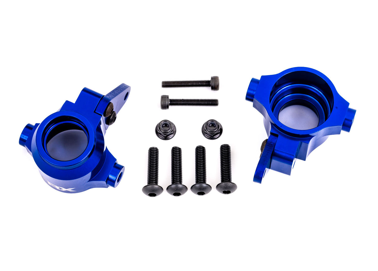 Traxxas 9635X Steering BLOCK Aluminum - Blue - TRA9635X