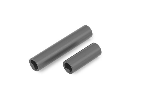 Traxxas 9752-GRAY Driveshafts, center, female, 6061-T6 aluminum (dark titanium-anodized) (Front & Rear) (for use with #9751 metal center driveshafts) - TRA9752-GRAY