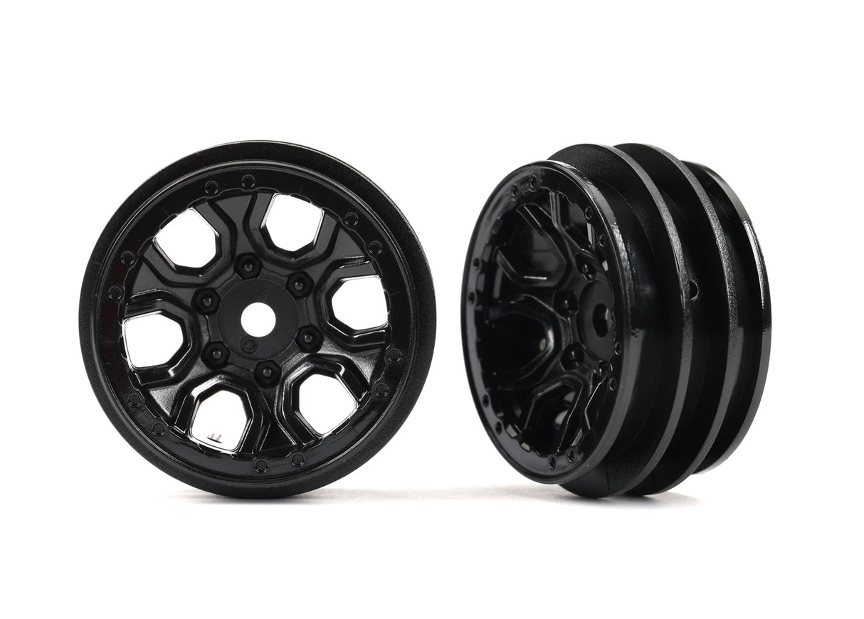Traxxas 9770 Wheels, 1.0' (black) (2) - TRA9770