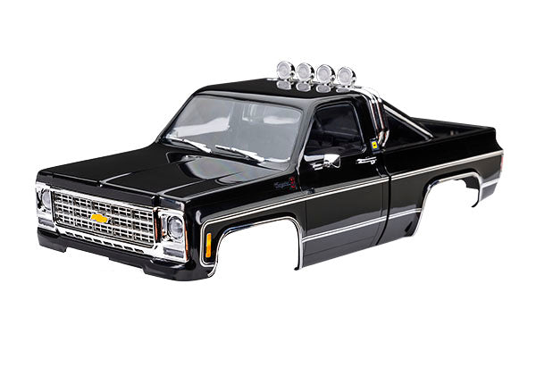 Traxxas 9811-BLK Body, Chevrolet K10 Truck (1979), Complete, black (includes grille, side mirrors, door handles, roll bar, windshield wipers, & clipless Mounting) (requires #9835 Front & Rear bumpers)