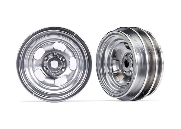 Traxxas 9869 Wheels, 1.0' (satin chrome) (2)