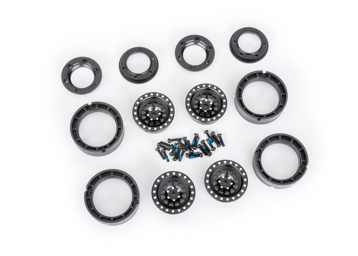 Traxxas 9881-BLK WheelS 1.0 Aluminum BLACK (4)