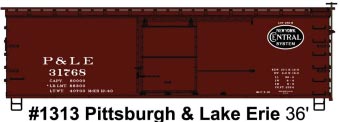 Accurail HO 36' Double Sheath Wood Boxcar, P&LE - ACU1313