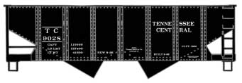 Accurail HO USRA 55-Ton 2-Bay Open Hopper - Kit - Tennessee Central #9028