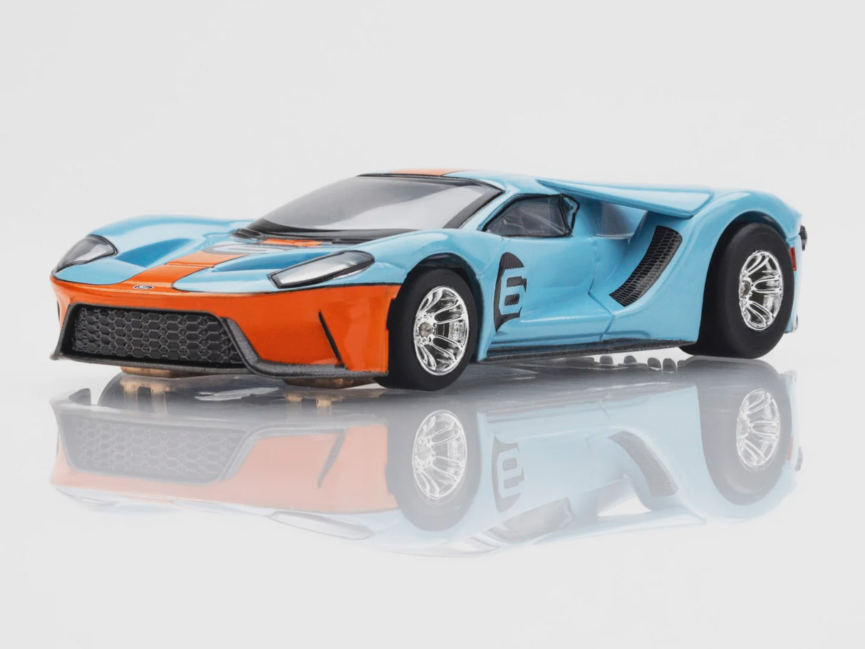 AFX Racing 22052 HO (1/64) Ford GT Heritage #6 Gulf Slot Car