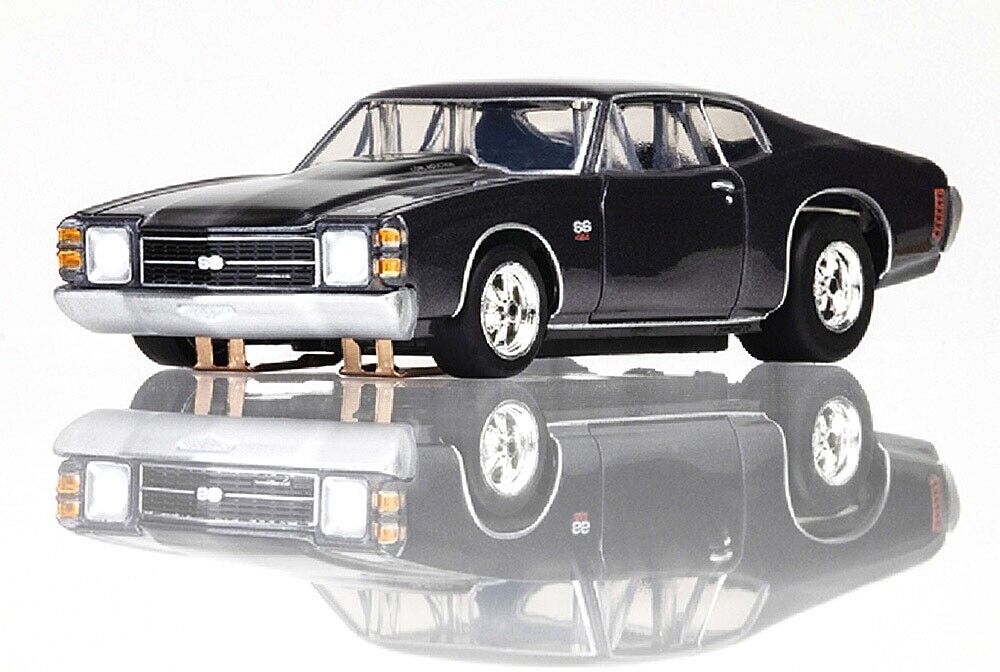 AFX Racing HO (1/64) 1972 Chevelle S S454 Silver/Black #22087