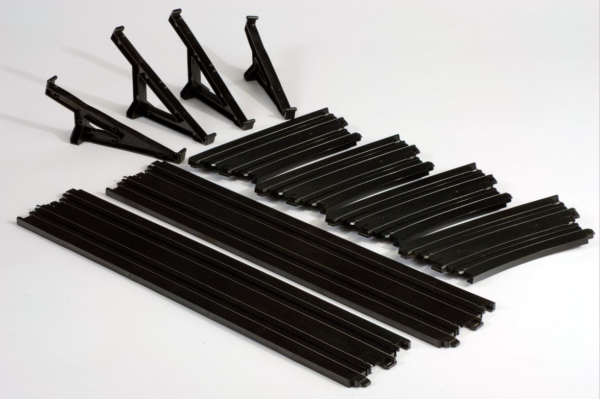 AFX Racing HO (1/64) 12" Banked Curve Track Set - #70625