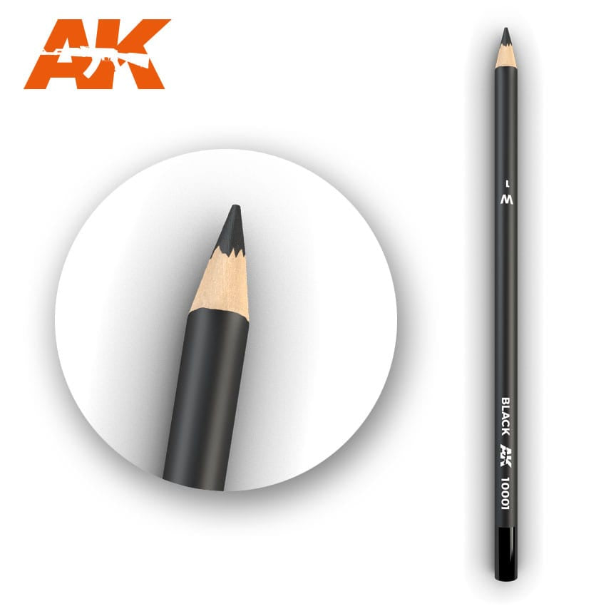 AK Interactive Weathering Pencils: Black - AKI10001