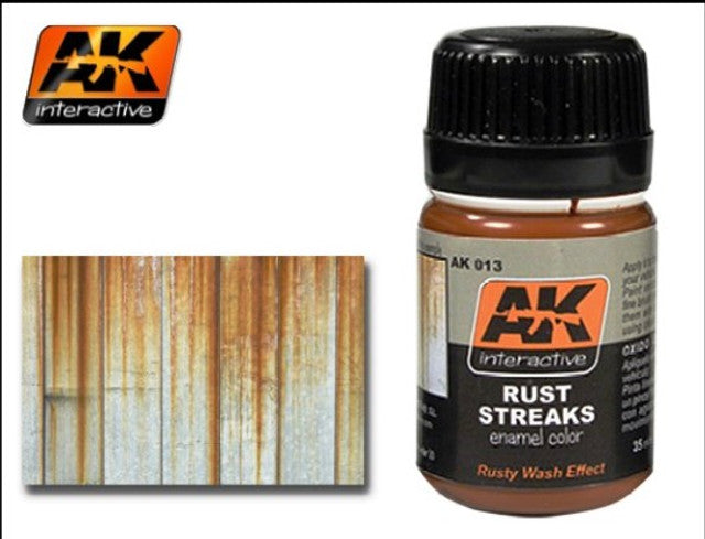 AK Interactive Rust Streaks Enamel Paint 35ml Bottle - AKI13