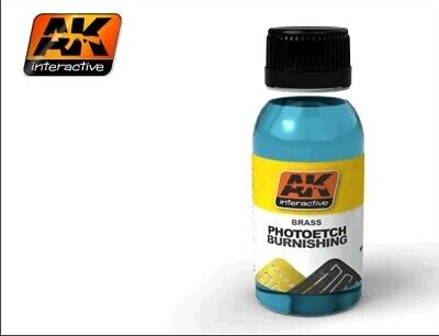 AK Interactive Brass Photo-Etch Burnishing Fluid 100ml Bottle - AKI174
