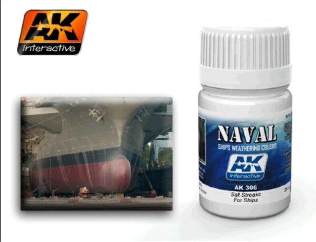 AK Interactive Ships Salt Streaks Enamel Paint 35ml Bottle - AKI306