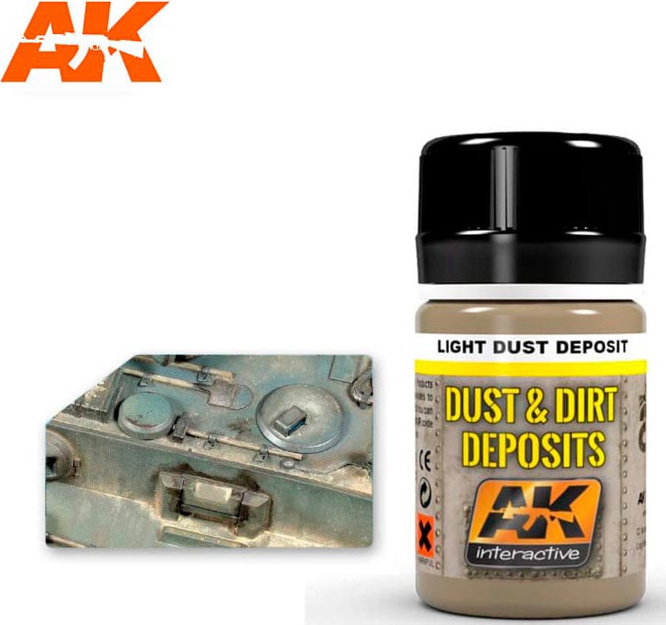 AK Interactive Dust & Deposit Light Dust Enamel Paint 35ml Bottle - AKI4062