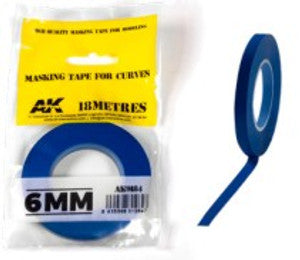 AKI BLUE MASKING TAPE FOR CURVES 6MM - AKI9184