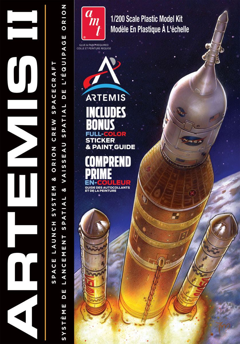 AMT #1557 Artemis II w/Sticker Plastic Model Kit