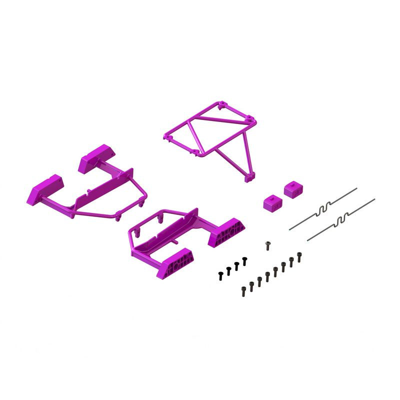 Arrma ARA-1568 Desert Truck Body Roll Cage Set (Purple) - GROM