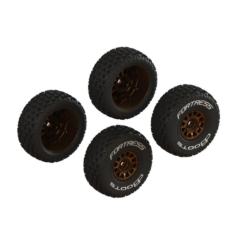 Arrma ARA-2024 dBoots 'FORTRESS' Tire Set Glued (Bronze) (2 Pairs)