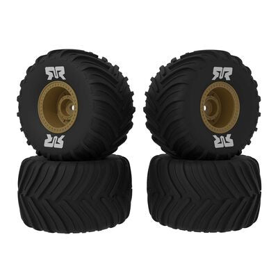 Arrma ARA-2586 dBoots Chevron MT Tire Set Glued (Bronze) (2 Pairs) - GROM