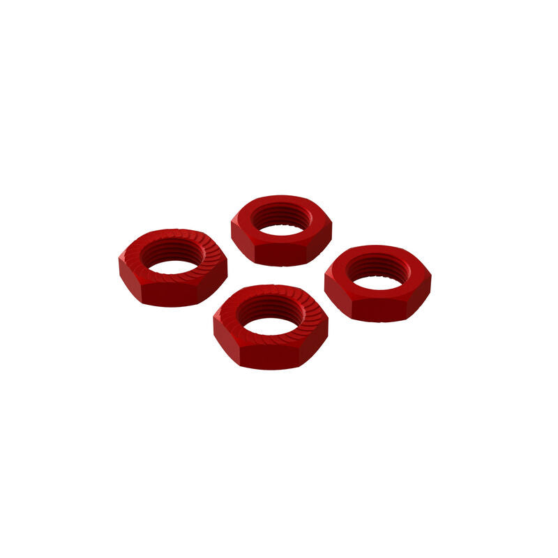 Arrma AR310906 Aluminum Wheel Nut 17mm Red (4) - ARA310906